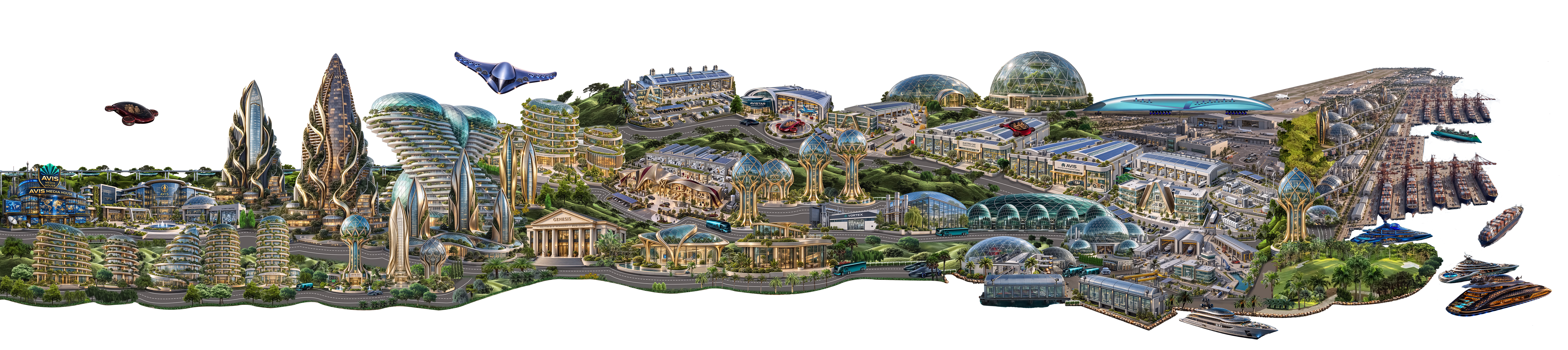 AVIS.Land: one industry city, twenty-five divisions